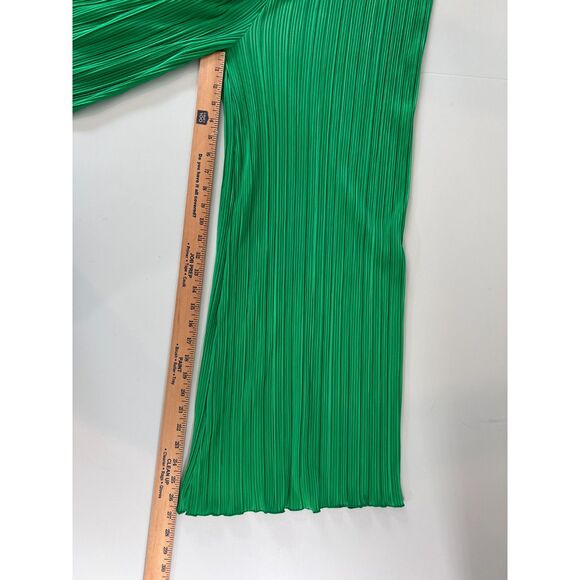 L*SPACE Women's Hazel Pants High Rise Wide Leg Relaxed Fit Green Monstera Size S - Picture 9 of 11